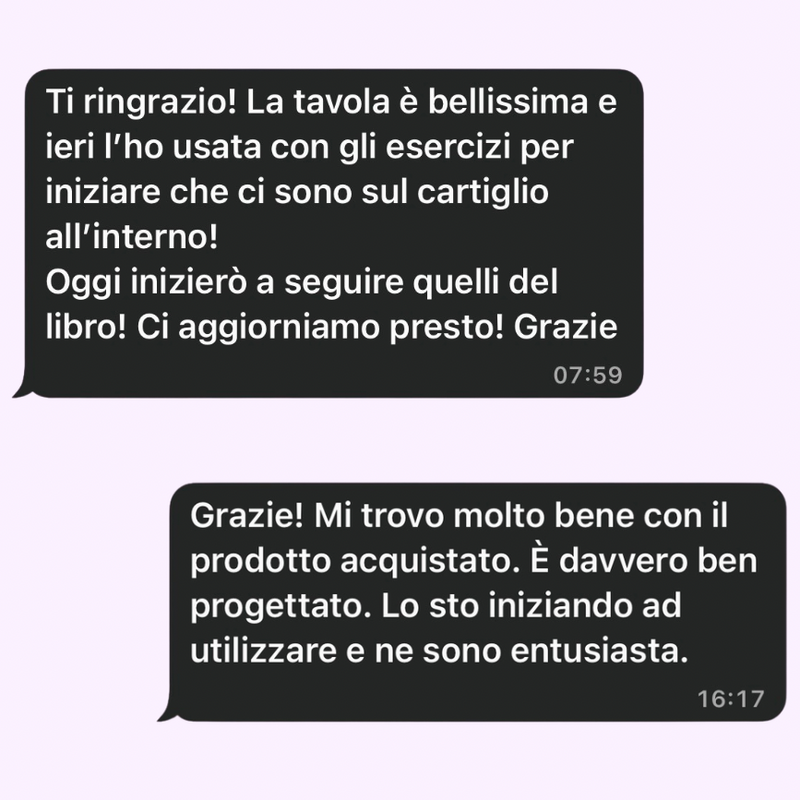 Screenshot di una testimonianza cliente